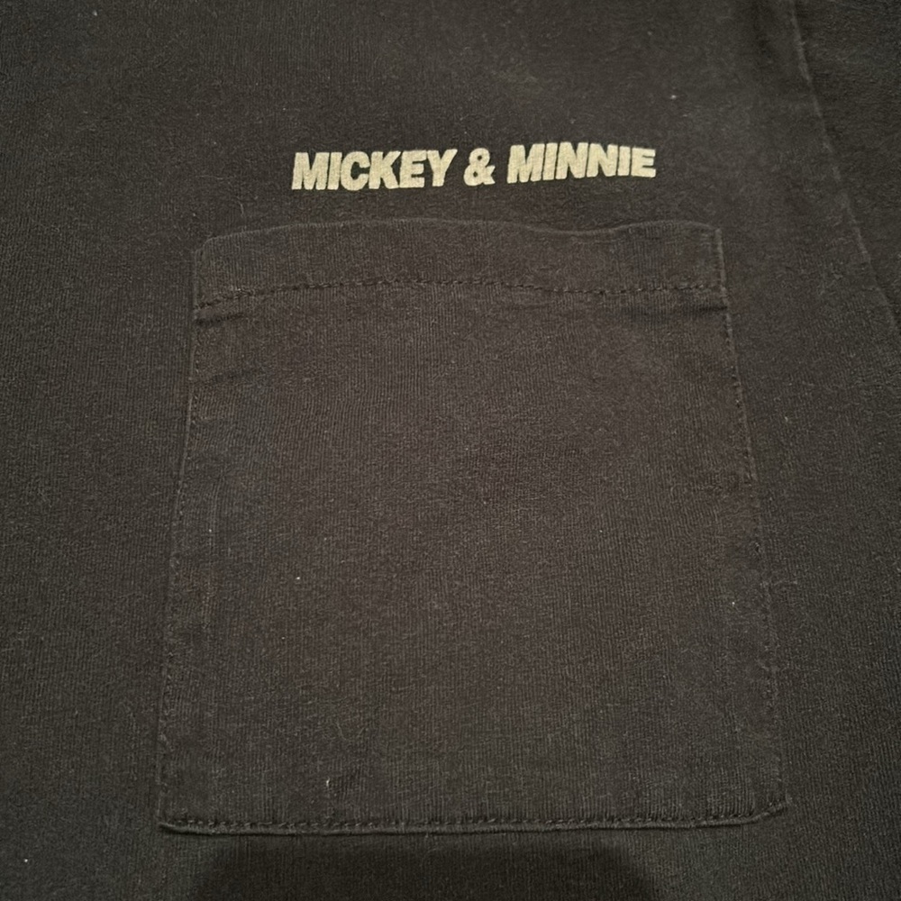 Rare Vintage Unisex Disney Apparel Mickey and Minnie Mouse Black T-Shirt Cotton - Picture 5 of 10